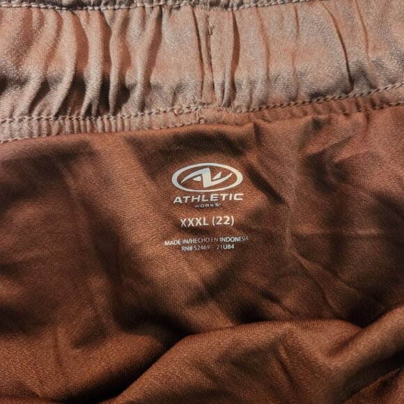 Athletic Works Womens Abstract Print Running Shorts Size Large Brown Black - Picture 7 of 14